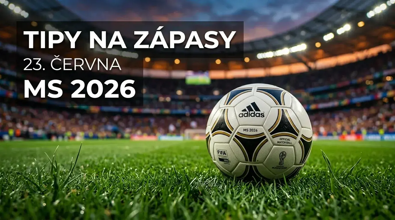 Fotbalový míč na trávníku stadionu s kurzy zobrazenými v pozadí